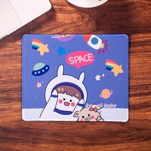 Mouse Pad Deskpad 21*26cm Kawaii Pad Gaming Wrinting Cute Desk Mats Office Home PC Computer Keyboard Protector girl paintings
