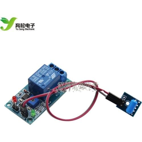 Normally closed vibration sensor module plus relay module combo module, alarm trigger vibration module