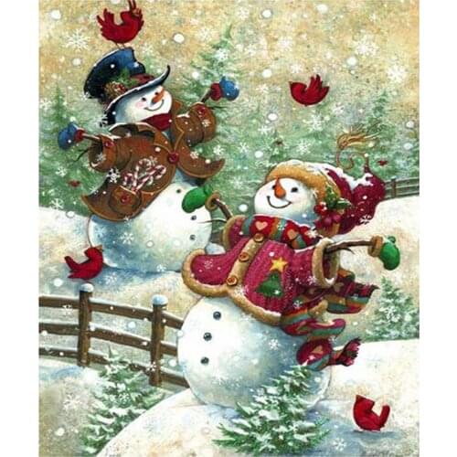 Christmas snowman Diamond Painting Cross Stitch cartoon Full festival New DIY 5D home decorative Mosaic Embroidery