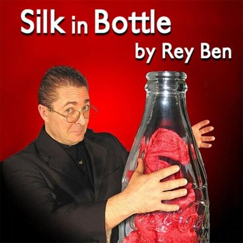Silk in Bottle by Rey Ben Vanishing Magic Close up Magic Tricks Gimmick Silk Stage Magia Props,Illusions Fun Visual Magic