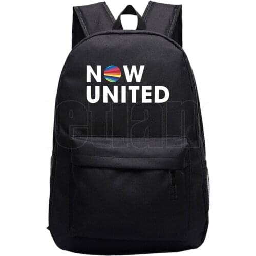 Now United-Better Album Backpack NU Team Hip Hop Better Now United Lyrics Bookbag Laptop Backpack School Bags for Teenage Girls