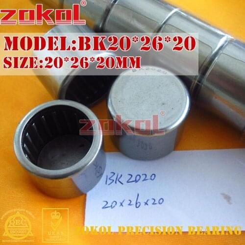 ZOKOL bearing BK20*26*20 BK2020 Sealing mouth drawn cup needle roller bearings 20*26*20mm