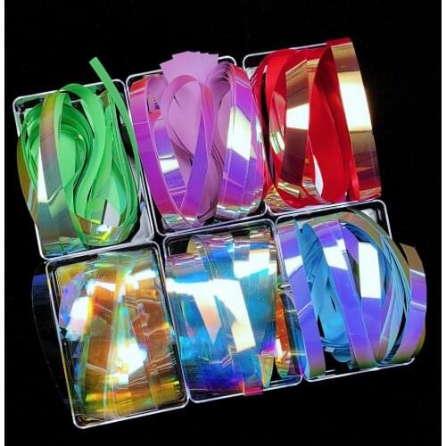 Aurora Glass Mirror Paper 20 PIECE X50cm Broken Glass Foil Film Chrome Holographic Aurora for Nail Art - shattered glass nails