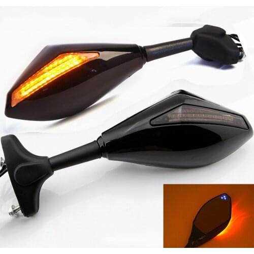 Integrated Turn Signal Mirrors Motorcycle Rearview Side Mirros Accessories for Honda CBR 600 F4i 929 954 RR F1 F2 Hurricane