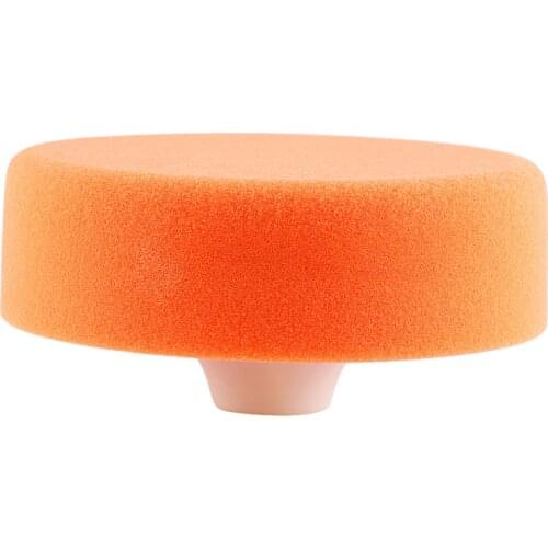 1Pc 6"(15cm) Sponge Polishing Buffing Waxing Pad Wheel For Car Polisher Buffer Orange Polishing Buffing Car Polisher Accessories