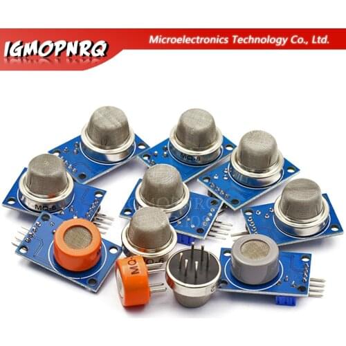 1PCS MQ Series Sensors MQ-2 MQ-3 MQ-4 MQ-5 MQ-6 MQ-7 MQ-8 MQ-9 hjxrhgal Detecting Gas Smoke Sensor With MQ-135 Probe head