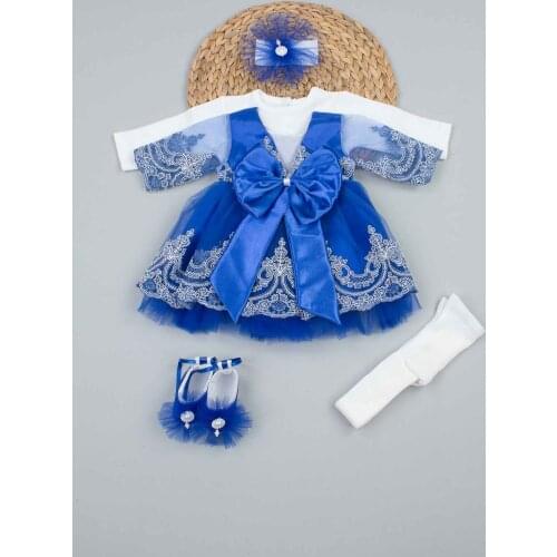 Sax Baby NewBorn Girl Suit Dress toddler Outfits Clothing Evening Gown 5 Pieces Special Occasion Girl Babies Clothes Models