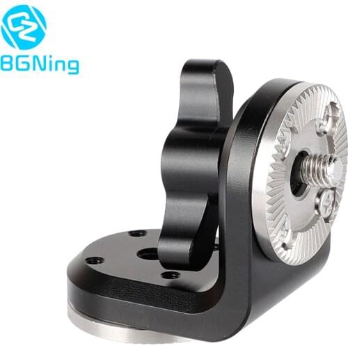 BGNing Dual arri Rosettes Extension Mount Vertical Type With Central M6 Thread Black Knob Photography Accessories