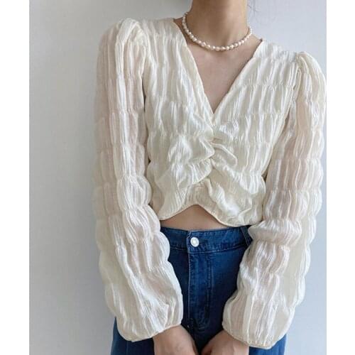 2021 New Summer Elegant Ladies Blouse Fashion Solid Color Female Shirts Cotton Loose Casual High Quality Women Tops T312