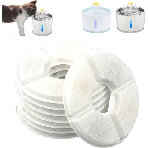 2/4/6PCS Activated Carbon Filter For Cat Automatic Flower Drinking Replacement For Fountain Water Feeder Filter Core Accessories