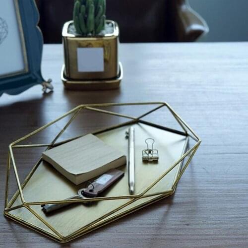 Geometric Jewelry Plate Tray for Jewelry Cake Fruit Dessert Dish
