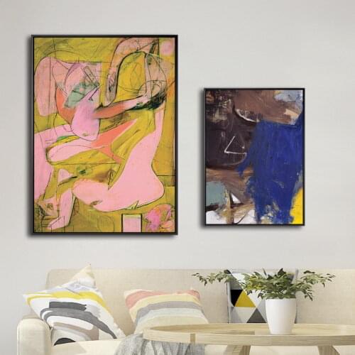 Home Decoration Print Art Wall Pictures Poster Canvas Paitings Netherlandish Willen de Kooning Abstract Drawings