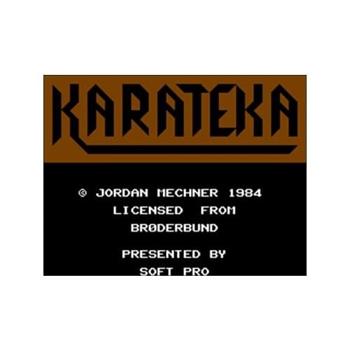 Karateka Region Free 60 Pin 8Bit Game Card For Subor Game Players