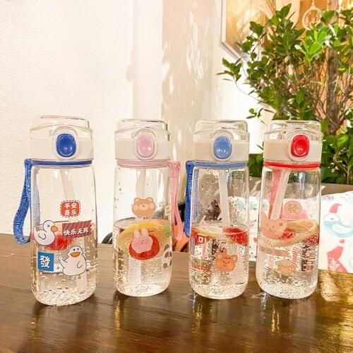 Summer Portable Leak-Proof Water Cup Student Bottle High Quality Tour Outdoor Bicycle Sports Drinking Plastic Water Bottles