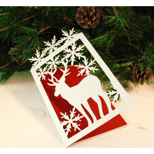 Christmas Dies Metal deer Cutting Dies Stencil for DIY Scrapbooking Embossing Paper CardsCrafts Die Cuts New 2020