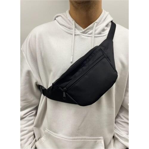Strappy Cross Unisex Shoulder And Waist Bag Comfortable Use Adjustable