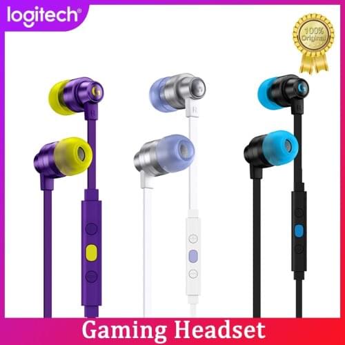 New Logitech G333 gaming headset 3.5mm Edition In-Ear Gaming Headphones with HD Microphone for Laptop PC Gaming LOL Earphone