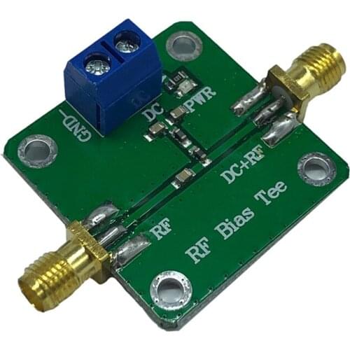 Newest Bias Tee Wideband DC Blocker 10-6000Mhz 6Ghz For HAM Radio RTL SDR LNA Low Noise Amplifier