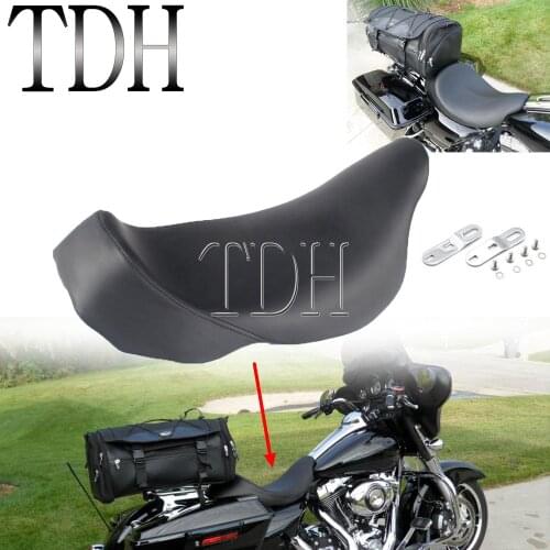 Motorcycle Driver Solo Seat Cushion For Harley Electra Glide FLHT Street Glide FLHX Road Glide FLTR Road King FLHR Touring 08-20