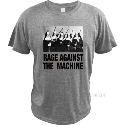 Rage Against The Machine T Shirt Nuns With Guns Tshirt Heavy Metal Rap Music 100% Cotton Breathable Tees Tops