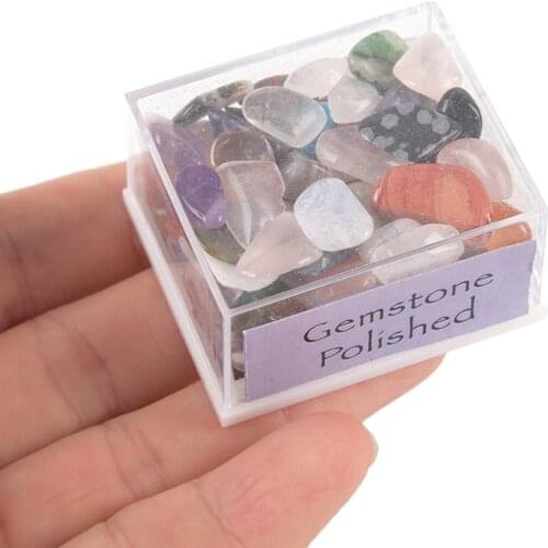 1Box Mixed Natural Rough Stones RawRose Quartz Crystal Mineral Rock Collection Energy Stone Decoration
