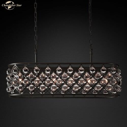 Nordic LED Pendant Lights Modern Creative Rectangular Iron Lustres Indoor Lighting for Bedroom Living Room Dining Room Villa