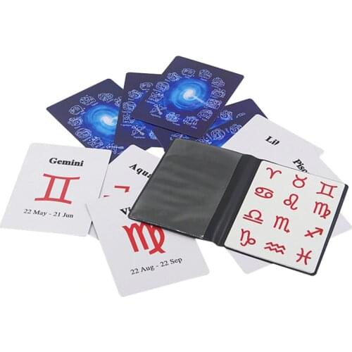 Magic Twelve Constellation Test Zodiac Test Cards Magic Mental Prediction Magic Props Magie Professionnelle Illusion