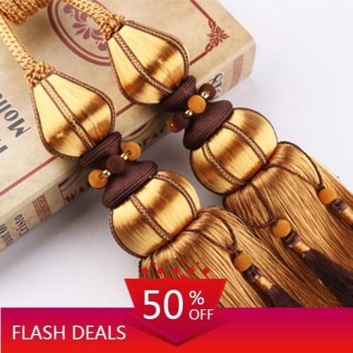 Counter Double Ball Curtain Tassel Rope Strap Curtain Tassels Curtain Buckle Curtain Accessories Curtain Hanging Tassels