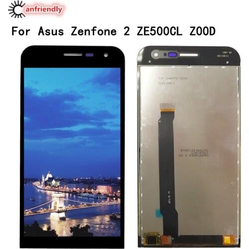 5.0'' Display For Asus Zenfone 2 ZE500CL Z00D LCD Touch glass LCD display screen Digitizer with frame assembly Replacement