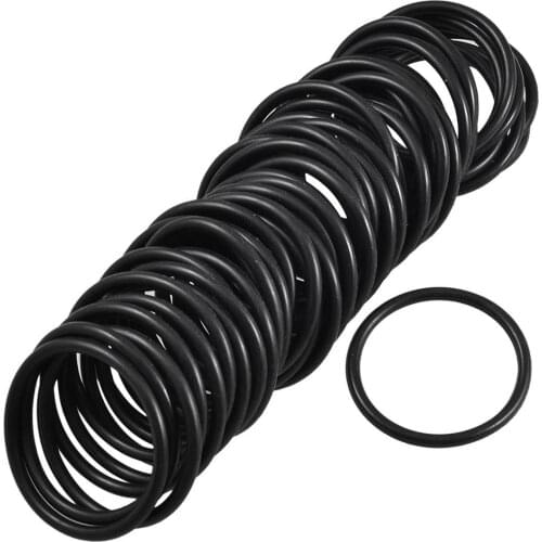 50 Pcs 45mm x 39mm x 3.5mm Mechanical Fluorine Rubber O Ring Oil Sealing Washers