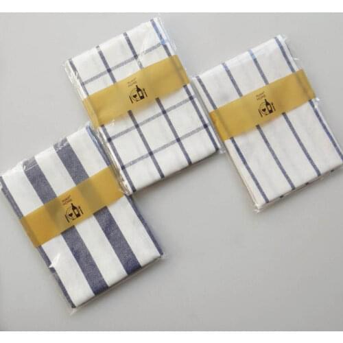6pcs/lot editerranean Cloth Table Napkin Stripe Home Wedding Party Kitchen Dishes Napkins Table Decorative Handkerchief Towel