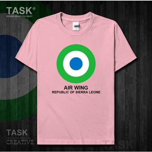 Air Force Sierra Leone Leonean SL SLE t shirt clothes Short sleeve new Tops Fashion country sweatshirt Army Tactical Military 01