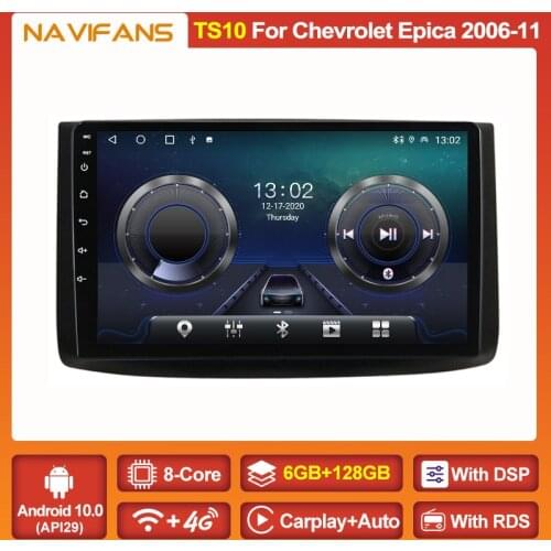 Navifans 6+128G Android 11 DSP Car Radio For Chevrolet Epica Aveo Lova Captival 2006-2011 GPS Stereo Player Carplay Auto WIFI BT
