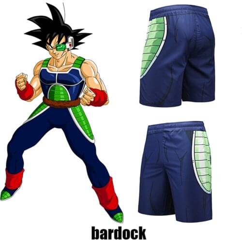 Bardock shorts Fitness Quick Dry Pant Tight 3D shirt Cosplay Costume Hot Anime Cosplay for Halloween