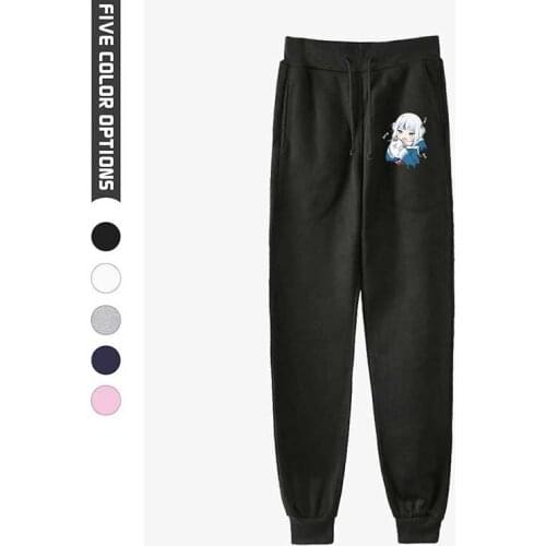New Japanese Harajuku Anime Shark Girlish Kawaii Cartoon Harem Pants Black White Street Style Men Women Long Loose Pant Trousers