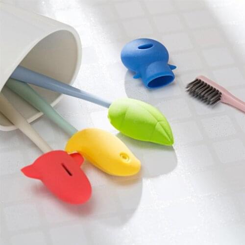 4pcs Cartoon Toothbrush Covers Portable Silicone Toothbrush Protective Case Toothbrush Head Cover For Home Travel Outdoor