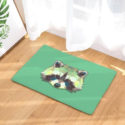Cartoon Decorative Entrance Doormat Owl Fox Dog Print Kitchen Absorbent Carpet Home Deocr Living Room Rug Anti Slip Bathroom Mat