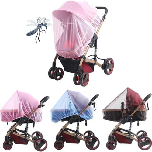Baby Stroller Pushchair Mosquito Insect Shield Net Mesh Stroller Accessories cart Mosquito Net Safe Infants Protection