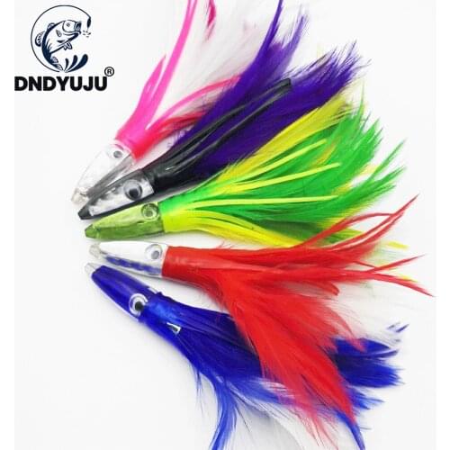DNDYUJU 14cm/32g Soft Rubber Squid Bait Fishing Lure Bass Jig Chatter Bait Wobbler Rubber Skirt For Sea Fishing