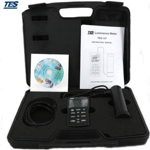 TES-137 Luminance Meter light meter Dual Display LCD TES137