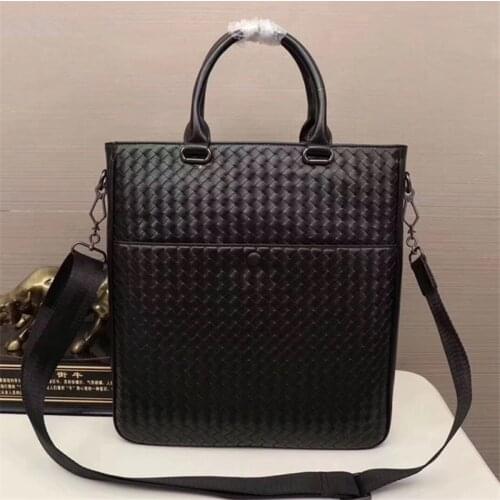 Kaisiludi cowhide braid bag bag postman leather briefcase large capacity computer bag business shoulder slant span bag