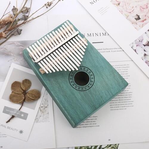Kalimba 17 Key Mahogany Thumb Piano Mbira Musical Machine Instrument Africa Finger Piano 30 key Instrumento Elk High Quality