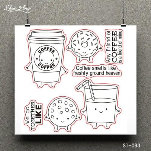 Coffee Friend Clear Stamp for Scrapbooking Rubber Stamp Seal Paper Craft Clear Stamps Card Making