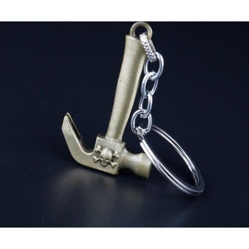 Fashion Mens Ornament Claw Hammer Car Keyring Creative Metal Keychain Pendant Boyfriend Gifts Hot Sale 2021