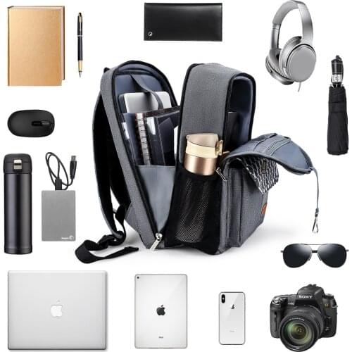 Men Backpack Slim Laptop Back Pack For 15.6 Inch Fashion Office Waterproof Business Backpacks Women Ultralight Rucksack