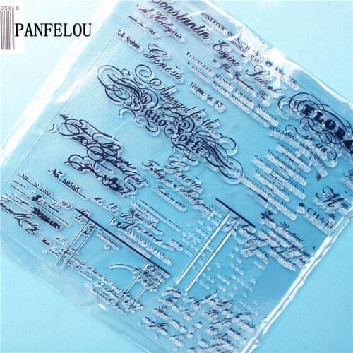 PANFELOU Magic words Clear Stamp DIY Silicone Seals Scrapbooking/Card Making/Photo Album Decoration Supplies sheets