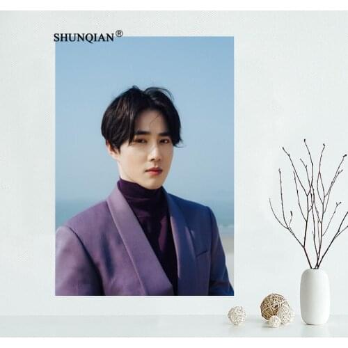Singer Actor SUHO Poster Home Decoration Fashion Silk Canvas Fabric Wall Custom Poster Print More Size 40x60cm,50x75cm,60x90cm