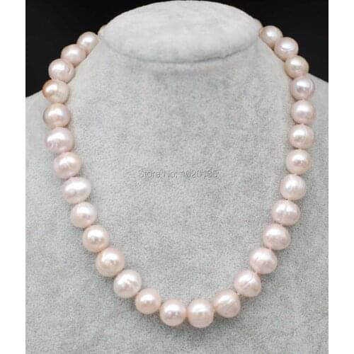 Freshwater pearl near round 12-14mm purple wholesale beads 18inch gift discount FPPJ nature