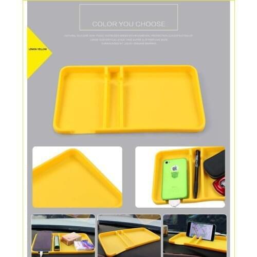 Nice price Silicone Skin Car Mat Non-Slip Mat Pad Holder Anti-Slip Car Anti Slip Mat Car Styling Accessories suit all car