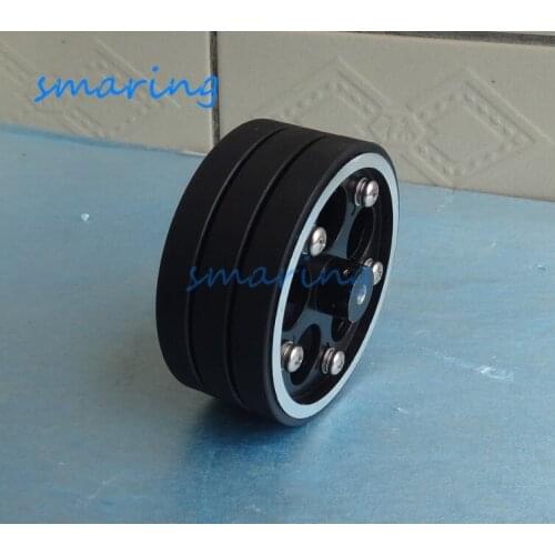 95mm Rubber Wheel Non-Slip Big Foot Climbing Stairs Robot Tire For Obstacle Smart Car Chassis DIY Parts